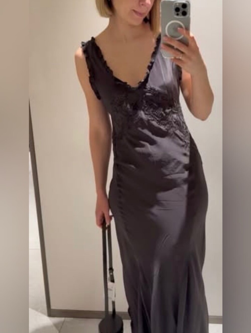 Zara Embroidered Long Dress ZW Collection - Picture 9 of 9